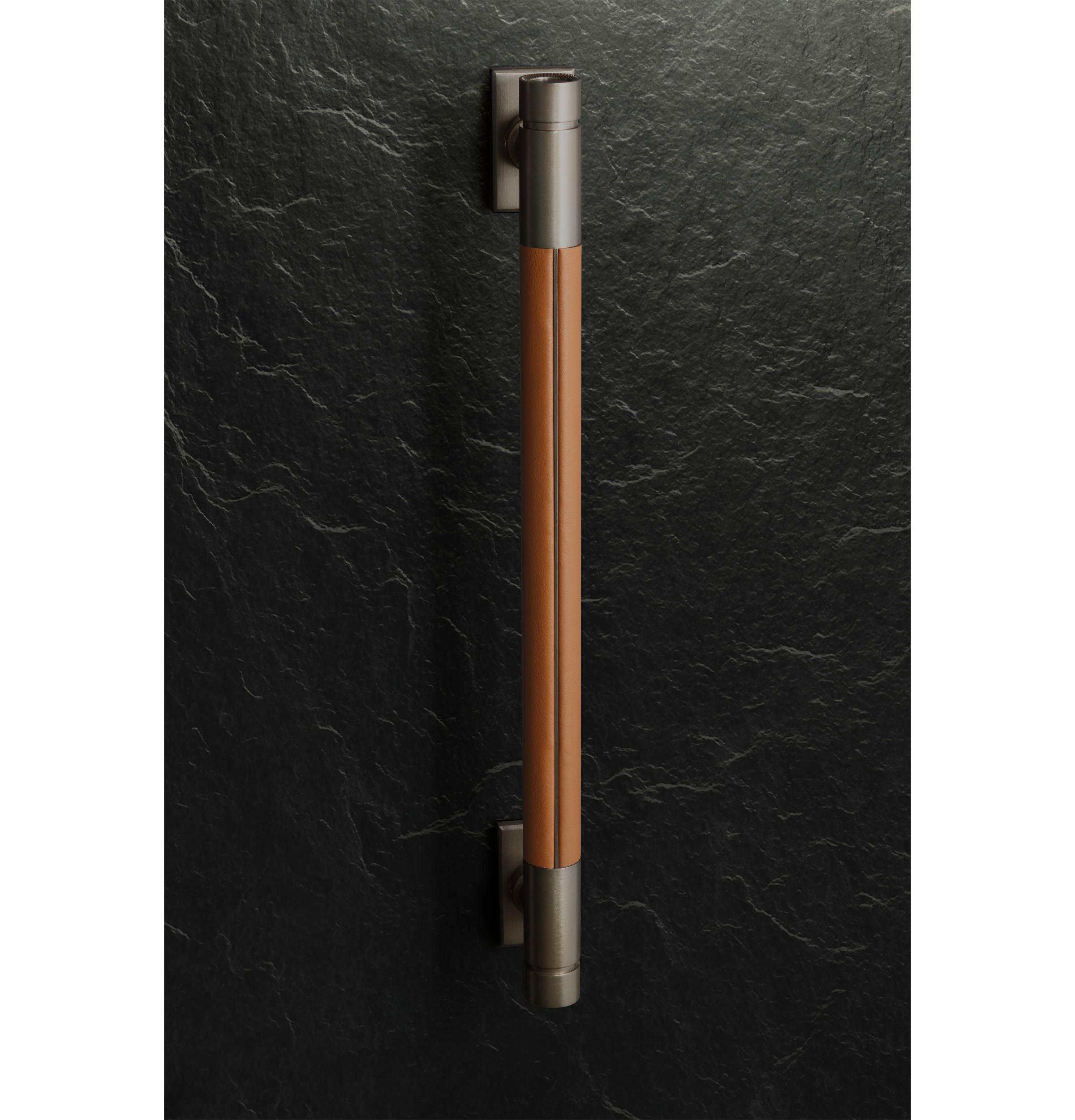 Monogram ZXPR48HSTT1 Monogram 48" Designer Collection Titanium Short Handle For Pro Range