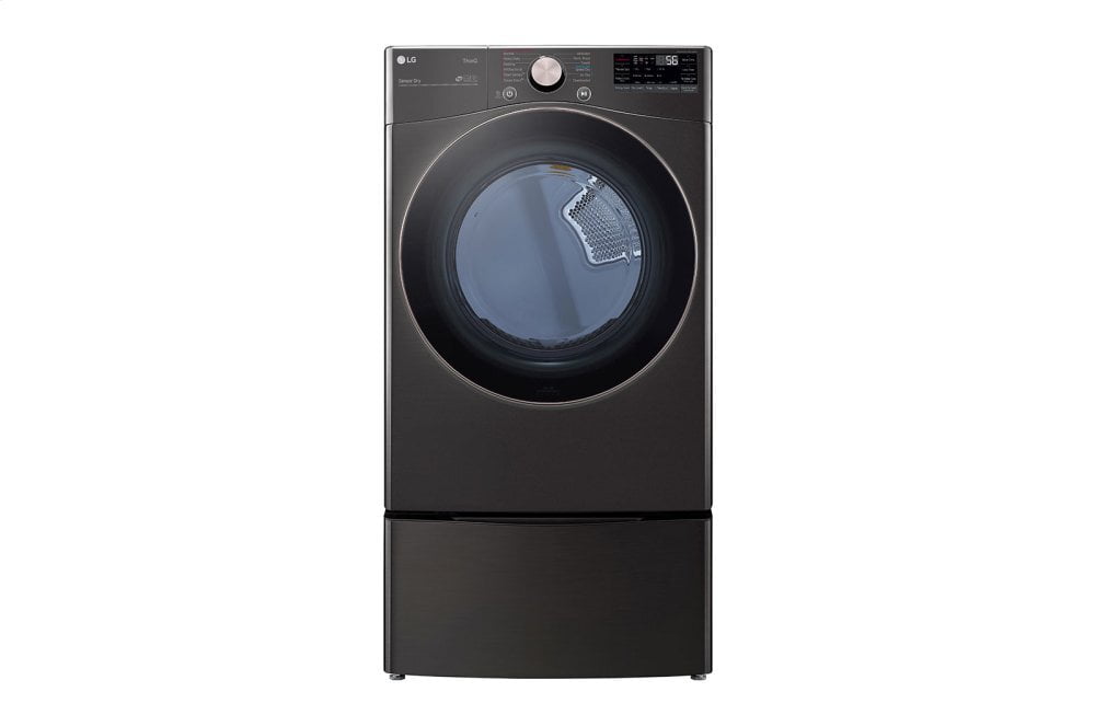Lg DLGX4001B 7.4 Cu. Ft. Ultra Large Capacity Smart Wi-Fi Enabled Front Load Gas Dryer With Turbosteam™ And Built-In Intelligence