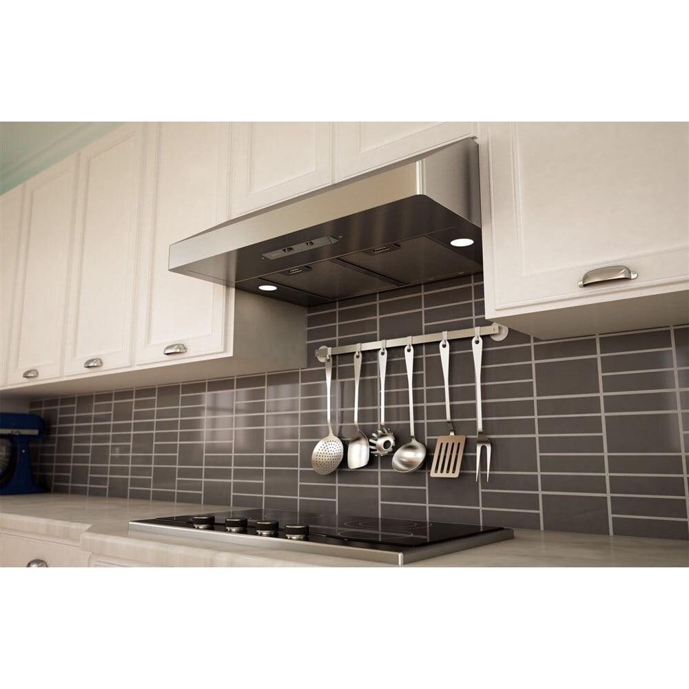 Zephyr AK7136AS290 36" Gust Undercabinet Hood With 290 Cfm Blower, 3 Speed Levels
