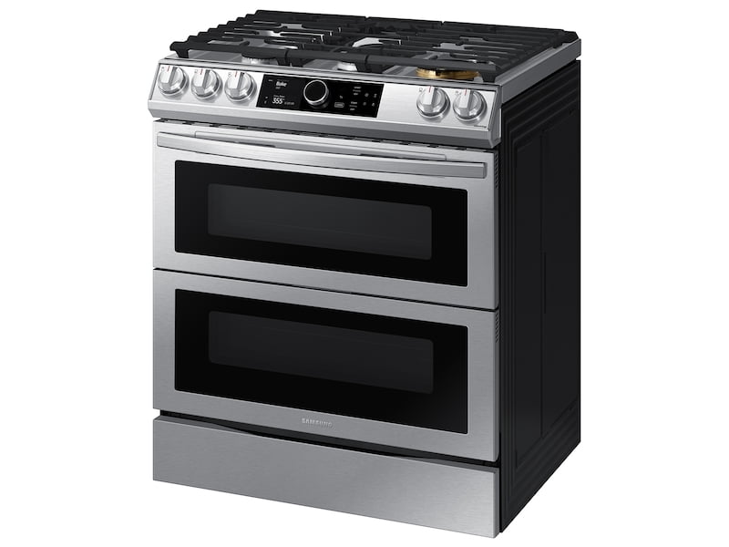 Samsung NY63T8751SS 6.3 Cu. Ft. Flex Duo™ Front Control Slide-In Dual Fuel Range With Smart Dial , Air Fry & Wi-Fi In Stainless Steel