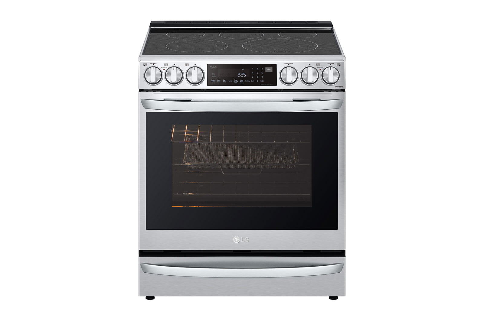 Lg LSEL6337F 6.3 Cu Ft. Smart Wi-Fi Enabled Probake Convection® Instaview® Electric Slide-In Range With Air Fry