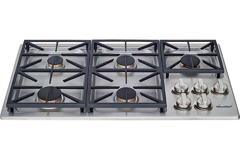 Dacor HDCT365GSNGH 36" Dual Gas Cooktop, Natural Gas/High Altitude