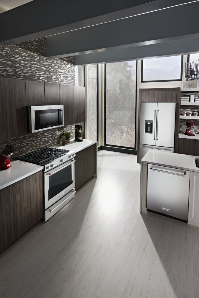 Kitchenaid KMHC319KPS 30" 1000-Watt Microwave Hood Combination With Convection Cooking - Printshield Stainless
