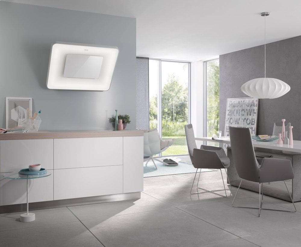 Miele DA6996W Wall Ventilation Hood With Dimmable Ambient Lighting For A Unique Lighting Mood In Your Kitchen.
