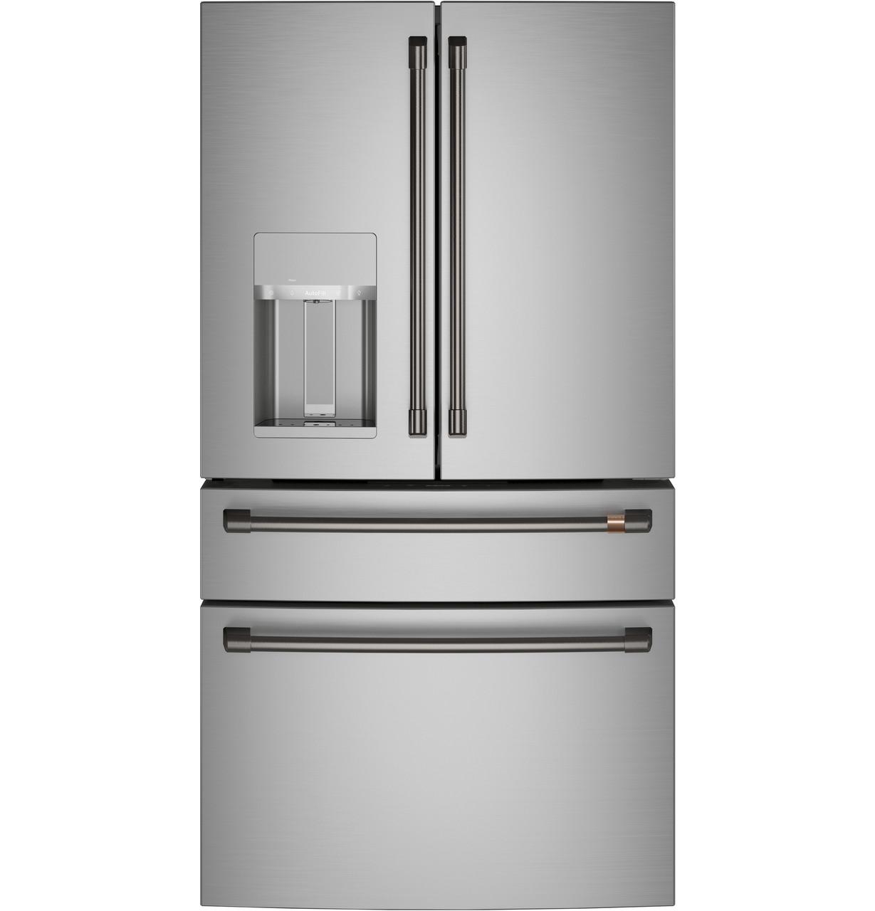 Cafe CXE22DP2PS1 Café™ Energy Star® 22.3 Cu. Ft. Smart Counter-Depth 4-Door French-Door Refrigerator