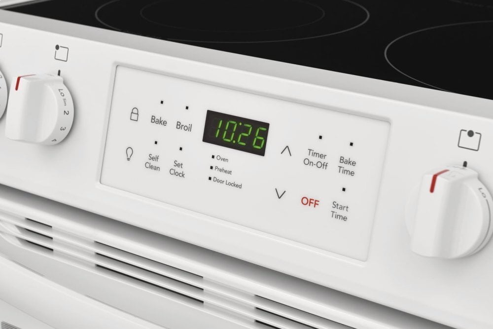 Frigidaire FFEH3054UW Frigidaire 30'' Front Control Freestanding Electric Range