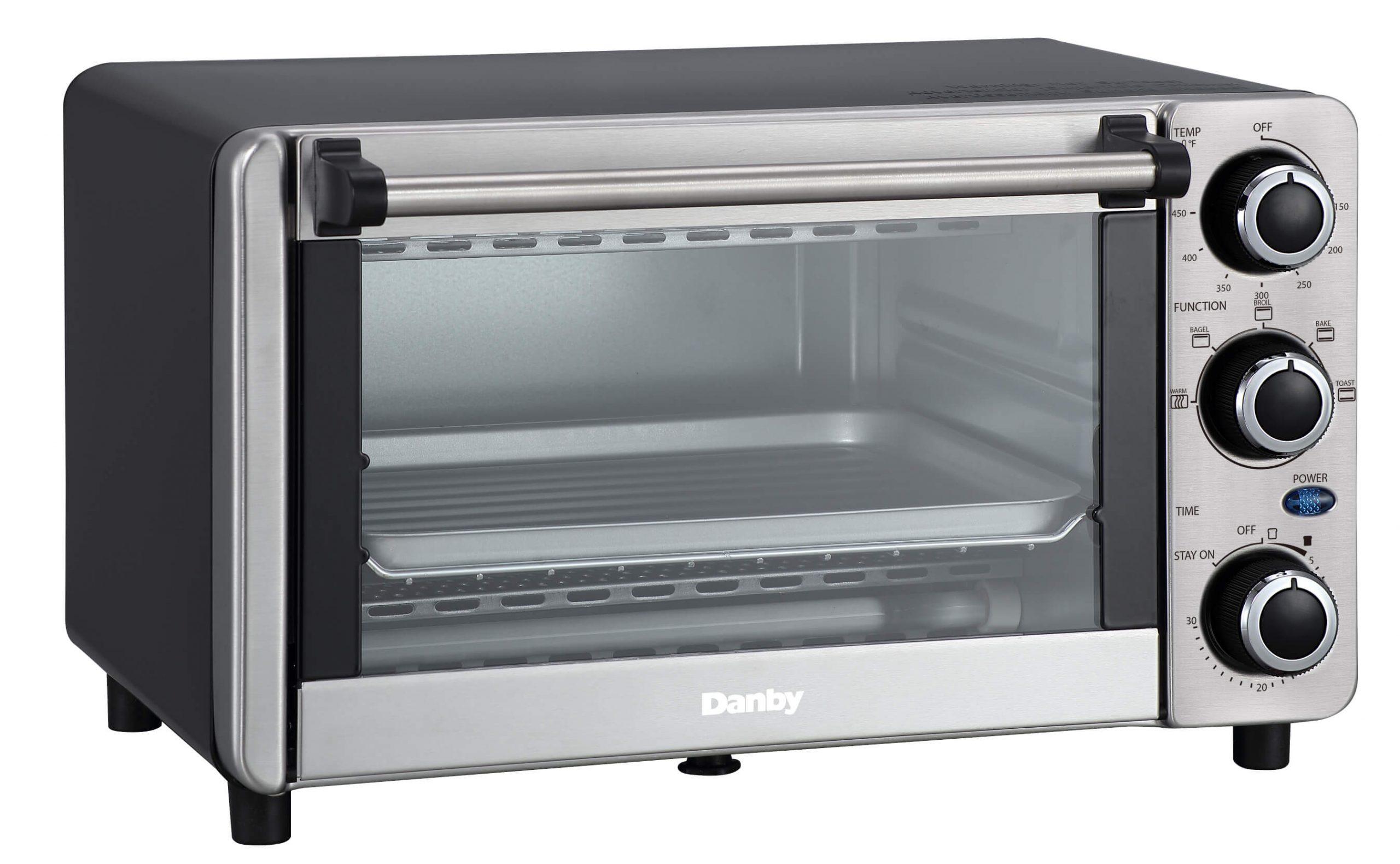 Danby DBTO0412BBSS Danby 0.4 Cu Ft/12L 4 Slice Countertop Toaster Oven