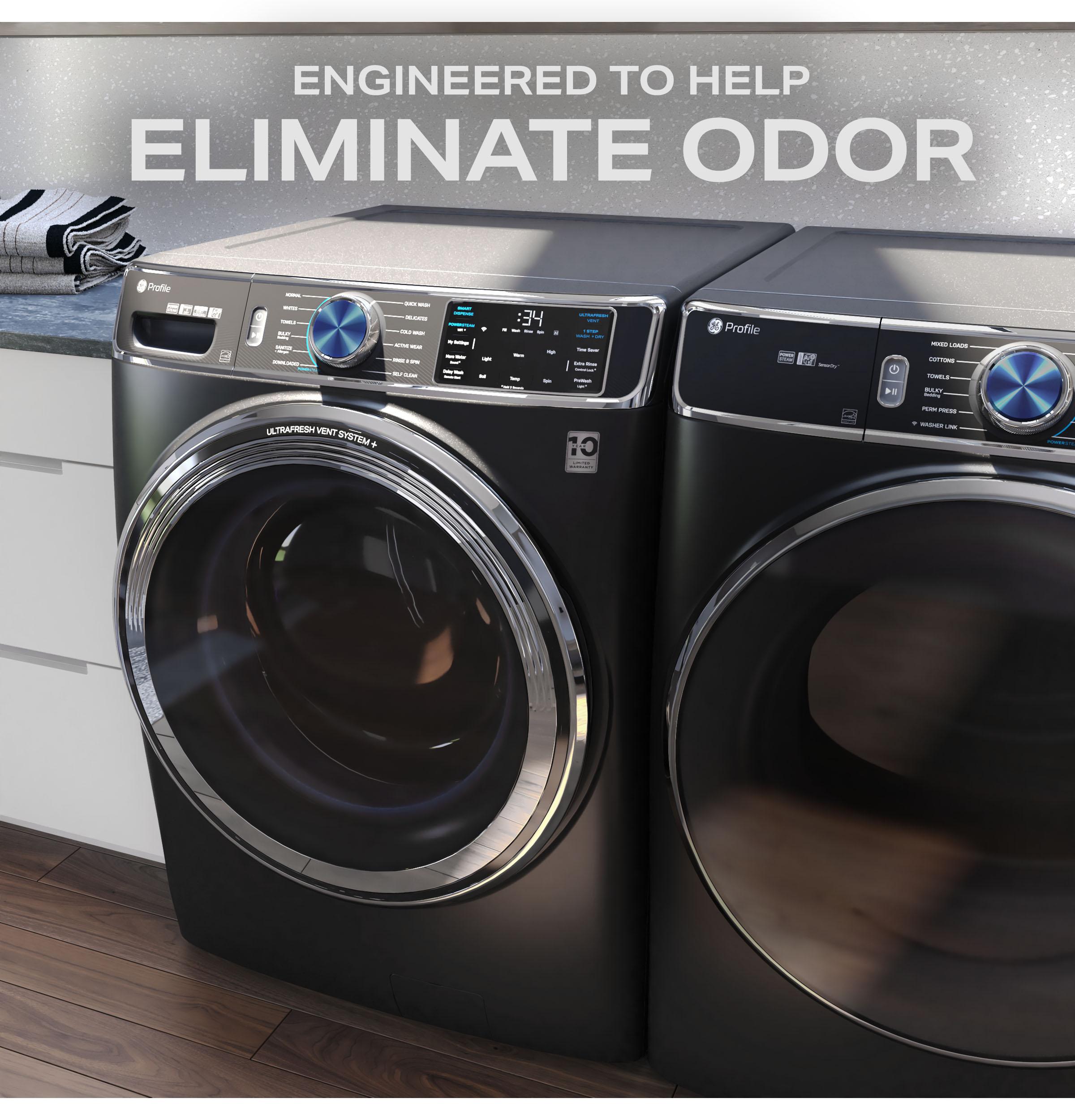 Ge Appliances PFW950SPTDS Ge Profile™ 5.3 Cu. Ft. Capacity Smart Front Load Energy Star® Steam Washer With Adaptive Smartdispense™ Ultrafresh Vent System Plus™ With Odorblock™