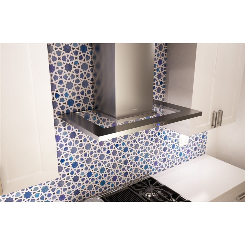 Zephyr ZMOM90AS 36" Modena Wall Hood With 715 Cfm Blower, 5 Speed Levels, Act