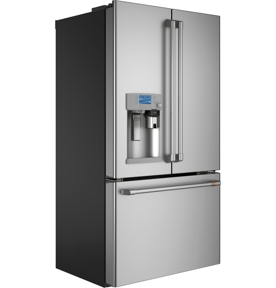 Cafe CYE22UP2MS1 Café Energy Star® 22.1 Cu. Ft. Smart Counter-Depth French-Door Refrigerator With Keurig® K-Cup® Brewing System