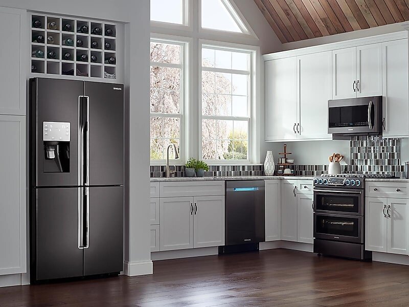 Samsung NX58K9850SG 5.8 Cu. Ft. Slide-In Gas Range With Flex Duo™ & Dual Door In Black Stainless Steel