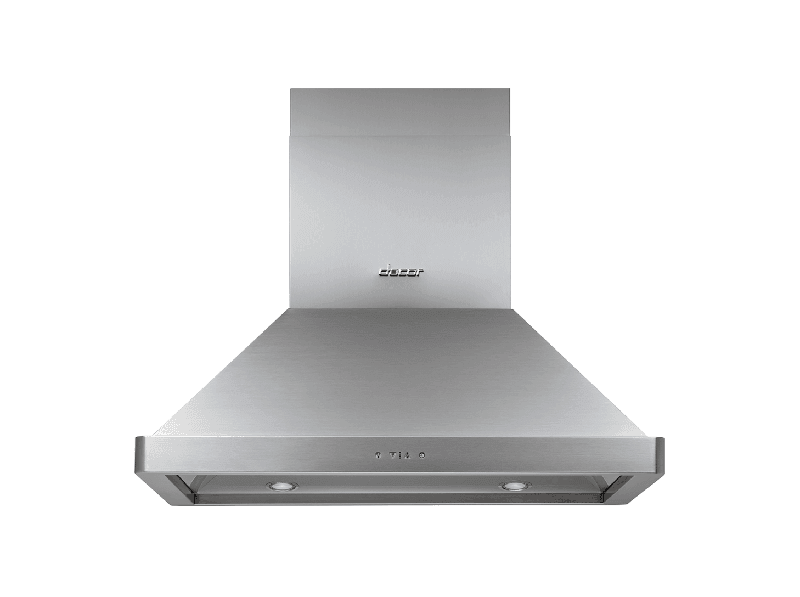 Dacor DHI361 36" Chimney Island Hood, Silver Stainless Steel
