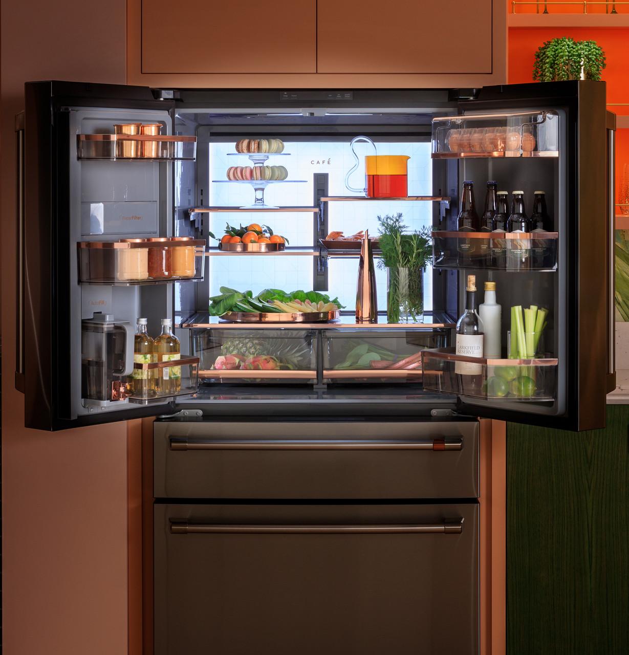 Cafe CGE29DP3TD1 Café™ Energy Star® 28.7 Cu. Ft. Smart 4-Door French-Door Refrigerator With Dual-Dispense Autofill Pitcher