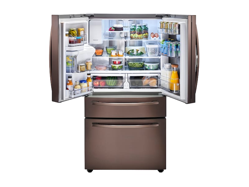 Samsung RF28R7351DT 28 Cu. Ft. Food Showcase 4-Door French Door Refrigerator In Tuscan Stainless Steel