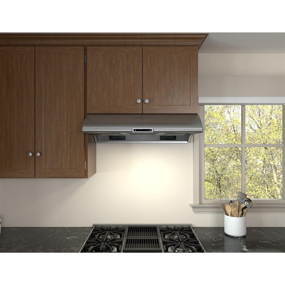 Zephyr AK2136BS 36" Typhoon Undercabinet Hood With 850 Cfm Blower, 6 Speed Levels