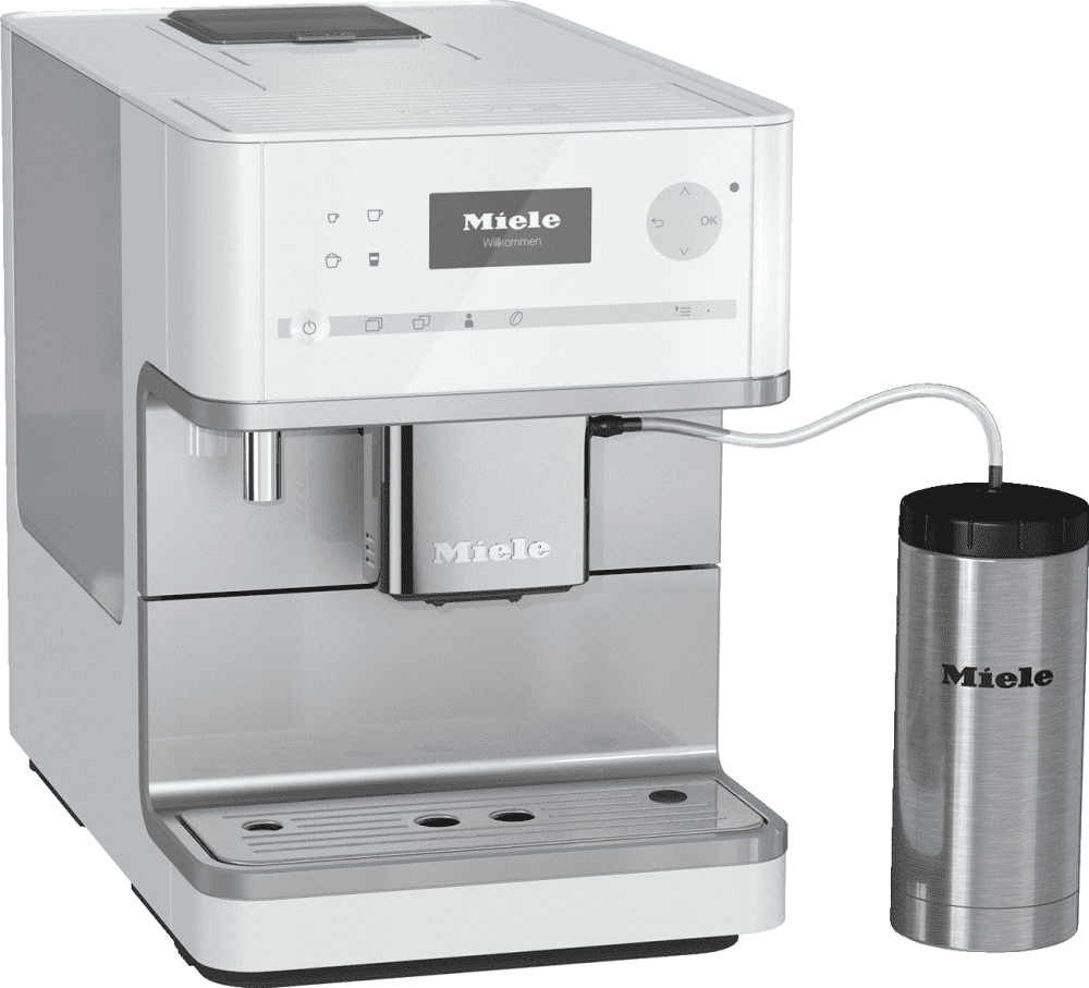 Miele CM6350 White Cm 6350 - Countertop Coffee Machine With Onetouch For Two Feature And Integrated Cup Warmer For Perfect Coffee.