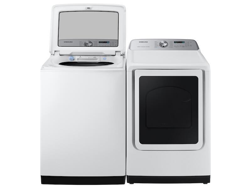 Samsung DVG52A5500W 7.4 Cu. Ft. Smart Gas Dryer With Steam Sanitize+ In White