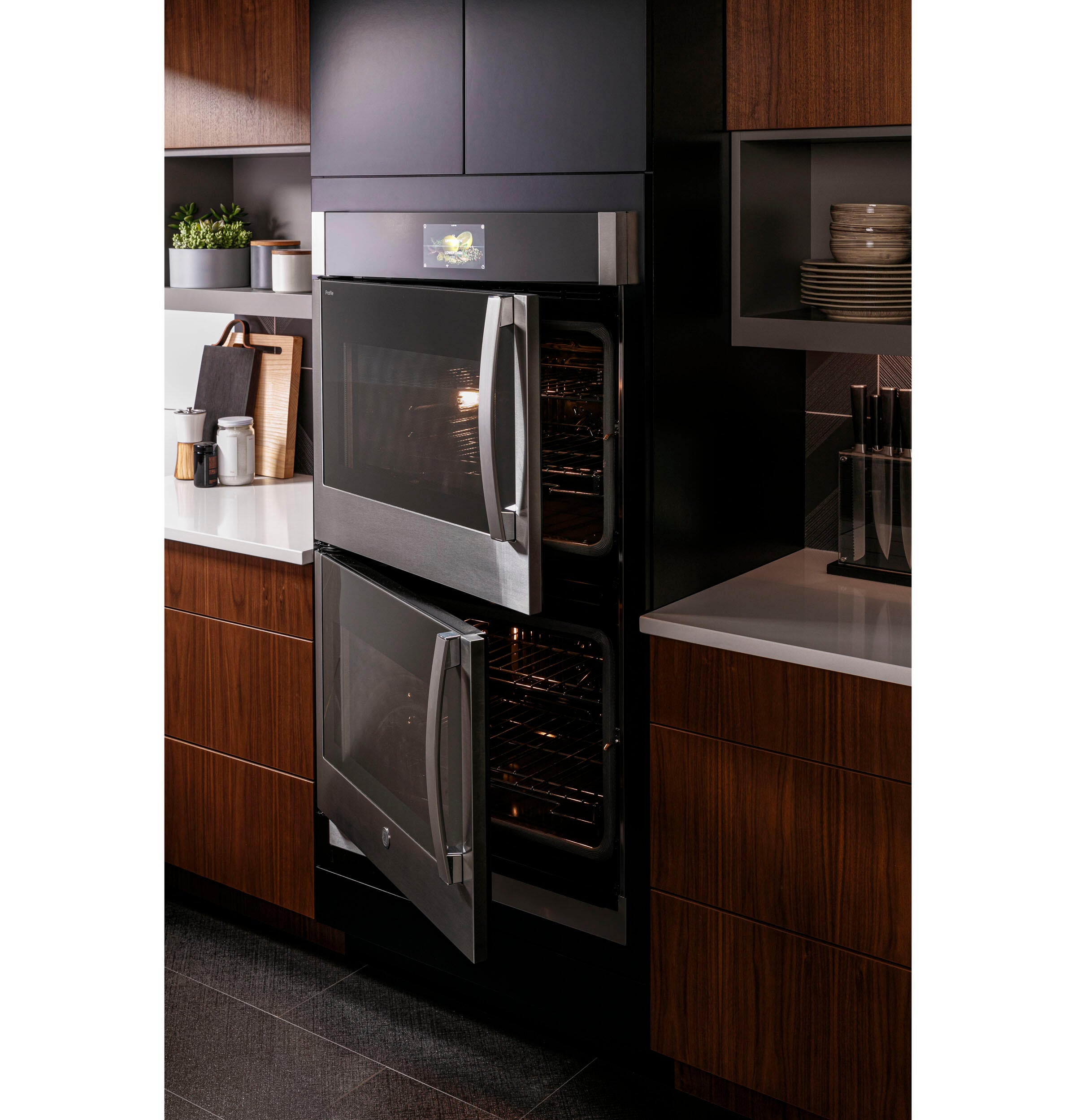 Ge Appliances PTD700LSNSS Ge Profile™ 30" Smart Built-In Convection Double Wall Oven With Left-Hand Side-Swing Doors