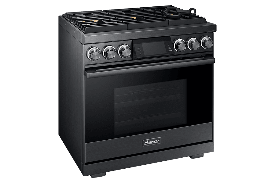 Dacor DOP36M96GPS 36" Pro Gas Range, Silver Stainless Steel, Liquid Propane
