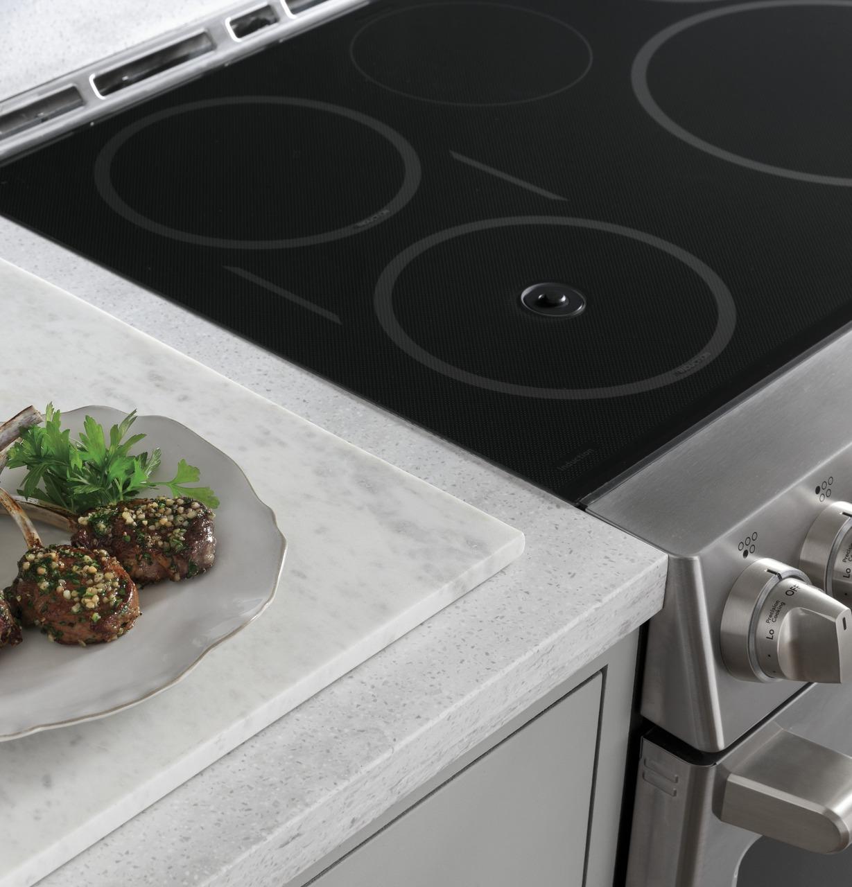 Cafe CHS90XP2MS1 Café™ 30" Smart Slide-In, Front-Control, Induction And Convection Range With In-Oven Camera