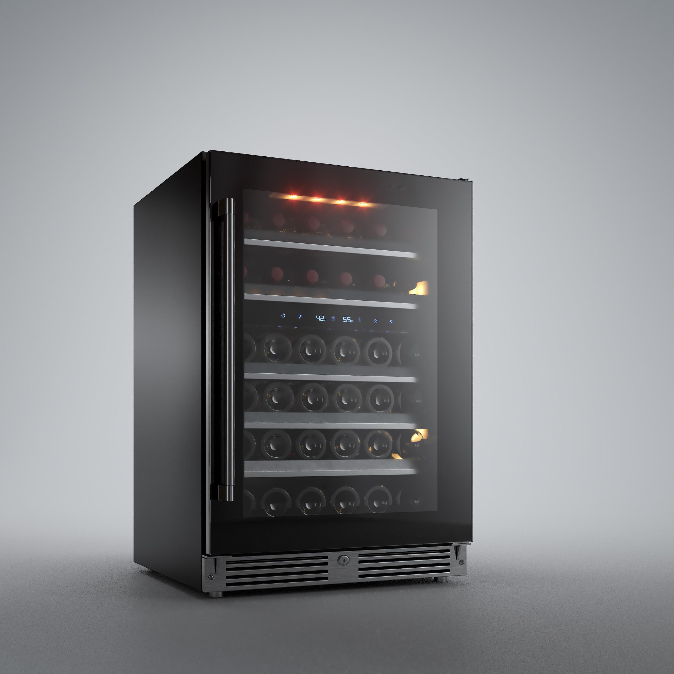Xo Appliance XOU24WDZGBL Dual Zone Wine 24