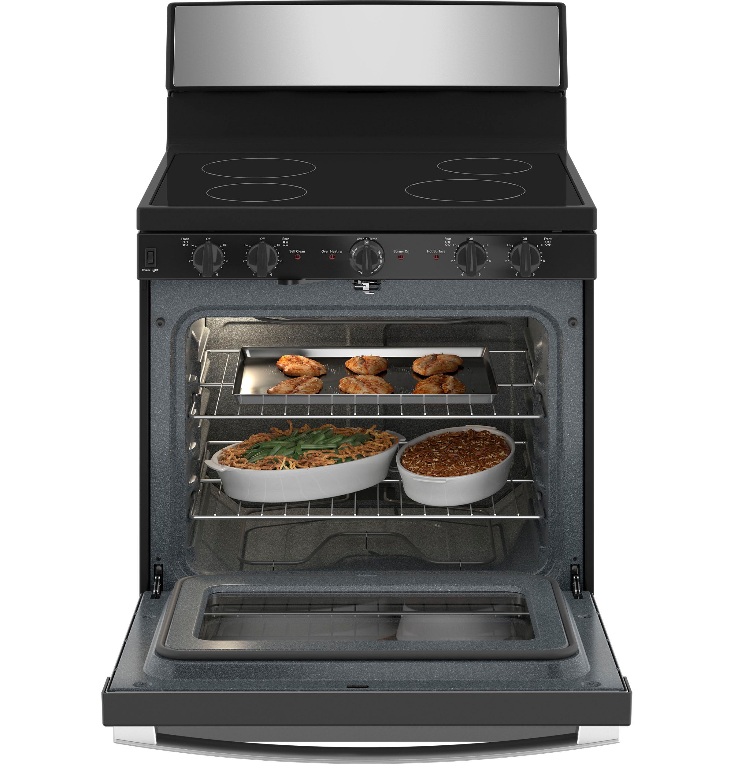 Ge Appliances JB480STSS Ge 30" Free-Standing Electric Radiant Smooth Cooktop Range