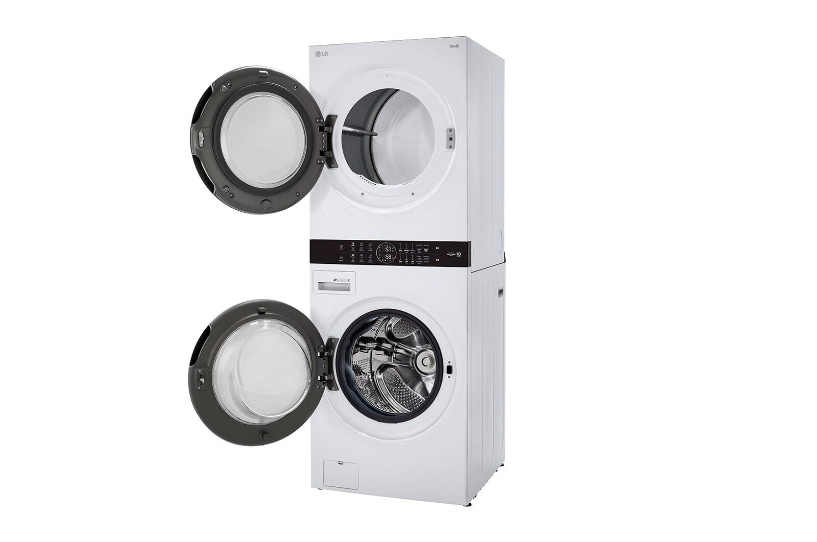 Lg WKG101HWA Single Unit Front Load Lg Washtower™ With Center Control™ 4.5 Cu. Ft. Washer And 7.4 Cu. Ft. Gas Dryer
