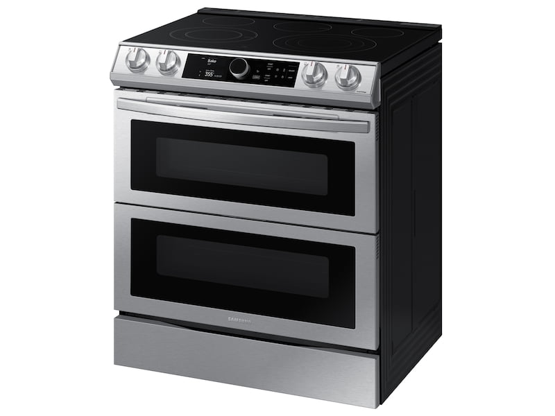 Samsung NE63T8751SS 6.3 Cu. Ft. Flex Duo™ Front Control Slide-In Electric Range With Smart Dial, Air Fry & Wi-Fi In Stainless Steel