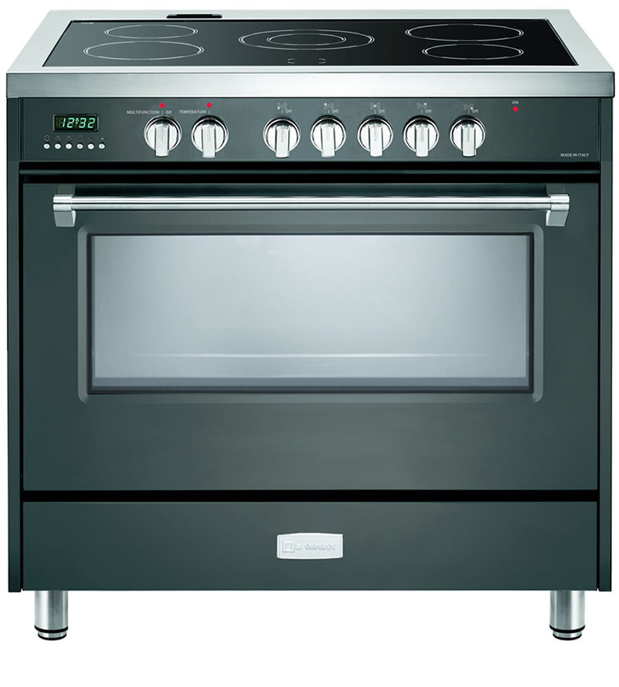 Verona VDFSEE365SG Slate Gray 36" Designer Electric Glass Top Range - Designer Series
