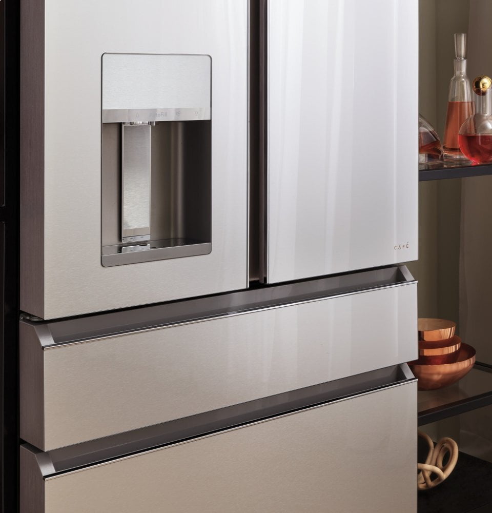 Cafe CVE28DM5NS5 Café Energy Star® 27.8 Cu. Ft. Smart 4-Door French-Door Refrigerator In Platinum Glass