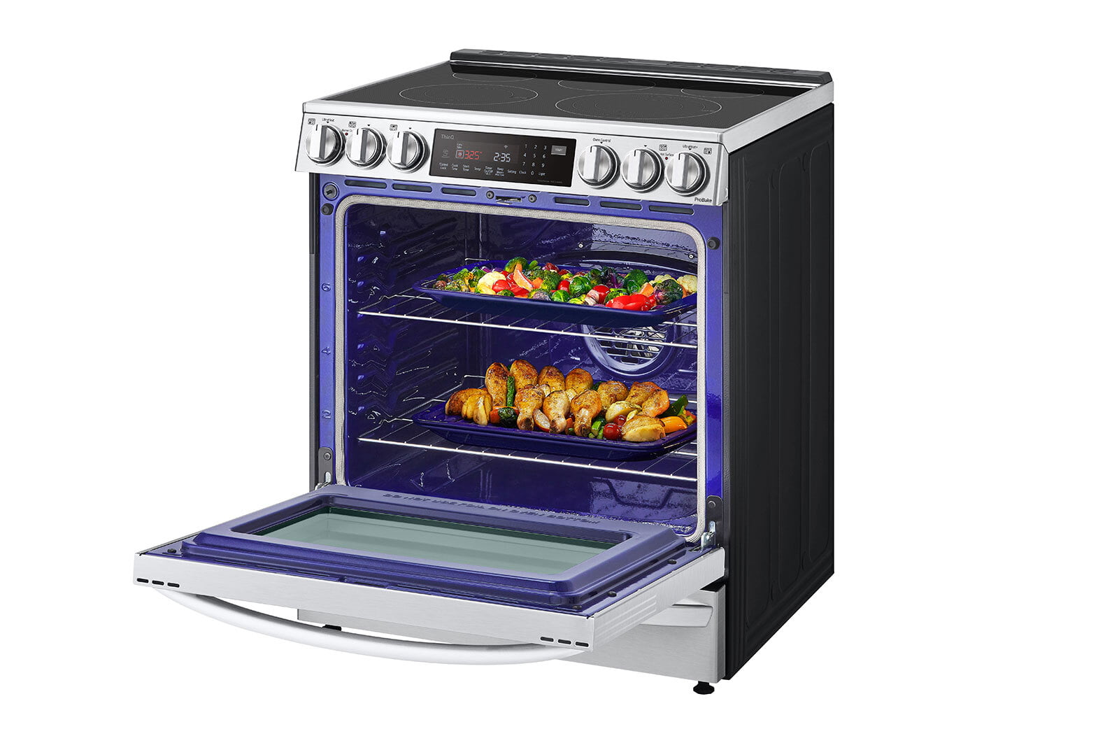 Lg LSEL6337F 6.3 Cu Ft. Smart Wi-Fi Enabled Probake Convection® Instaview® Electric Slide-In Range With Air Fry