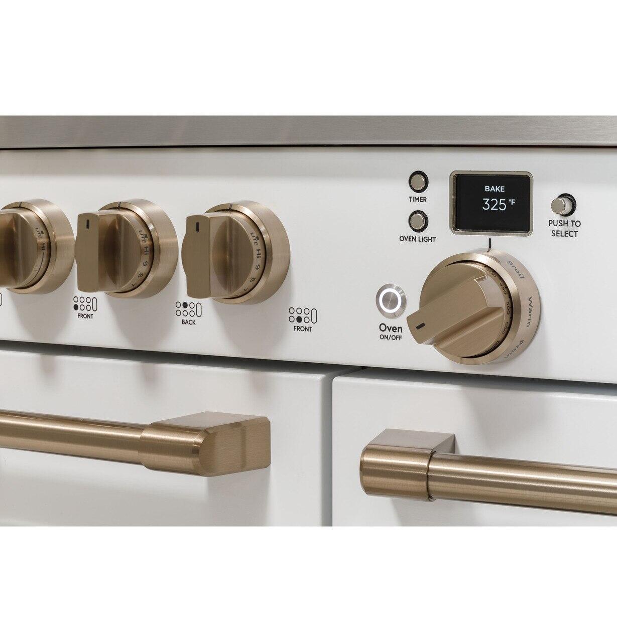 Cafe C2Y486P2TS1 Café™ 48" Smart Dual-Fuel Commercial-Style Range With 6 Burners And Griddle (Natural Gas)