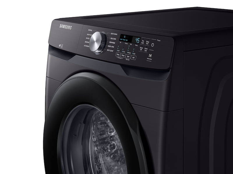 Samsung WF45T6000AV 4.5 Cu. Ft. Front Load Washer With Vibration Reduction Technology+ In Black Stainless Steel