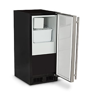 Marvel ML15CRP1RP Marvel 15" Crescent Ice Machine - Solid Panel Overlay Ready Door - Right Hinge