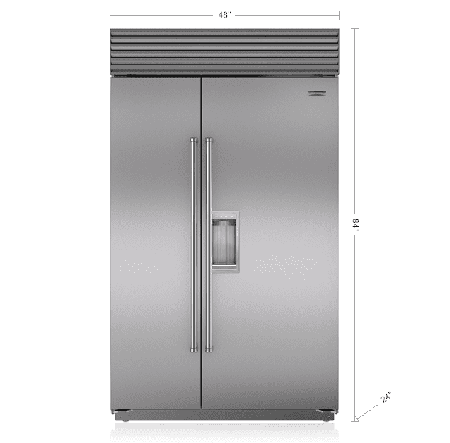 Sub-Zero BI48SDSPH 48" Classic Side-By-Side Refrigerator/Freezer With Dispenser