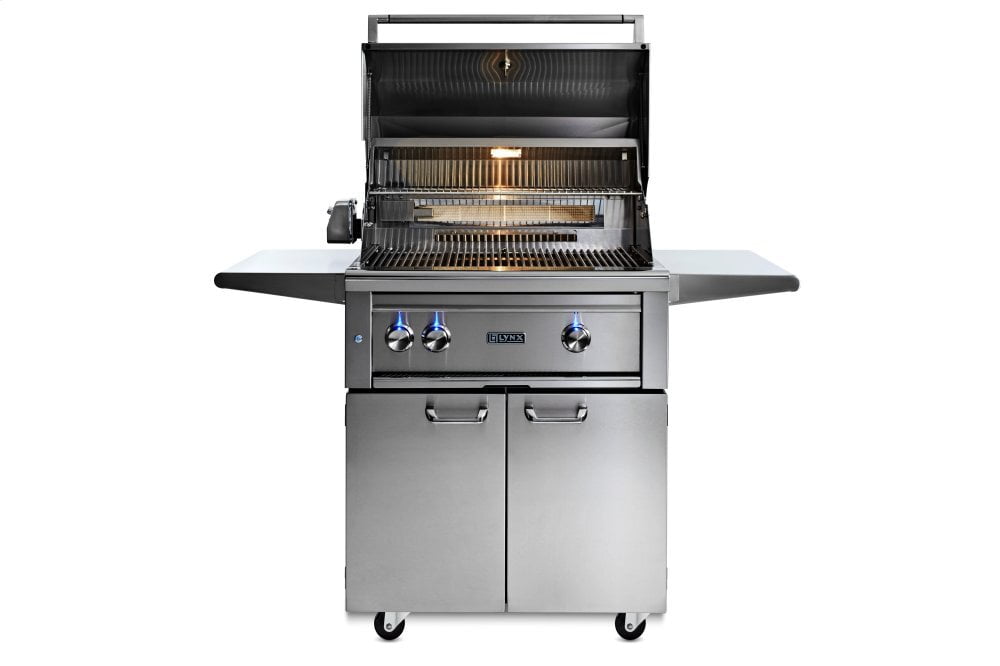 Lynx L30TRFNG 30" Lynx Professional Freestanding Grill With 1 Trident And 1 Ceramic Burner And Rotisserie, Ng