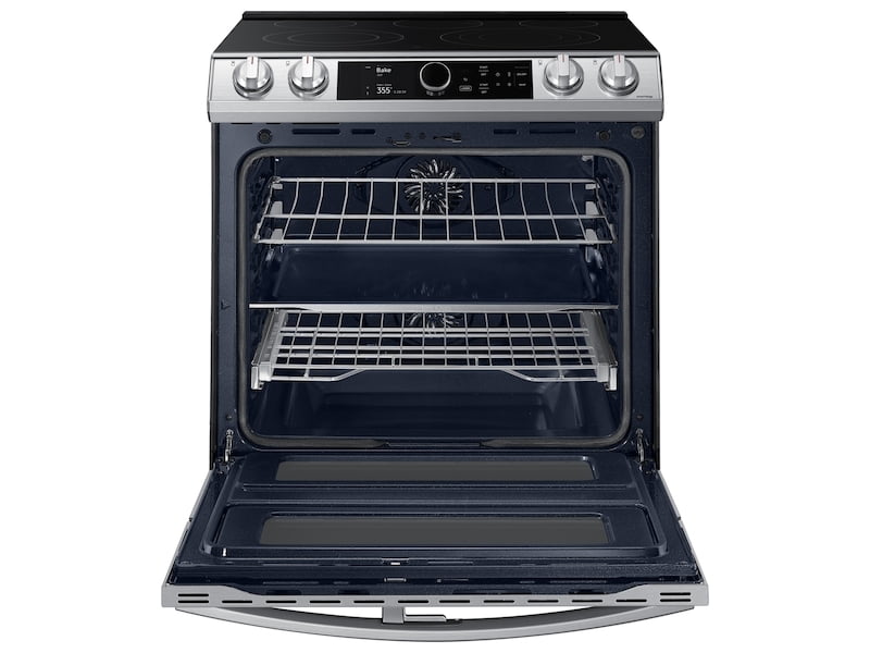 Samsung NE63T8751SS 6.3 Cu. Ft. Flex Duo™ Front Control Slide-In Electric Range With Smart Dial, Air Fry & Wi-Fi In Stainless Steel
