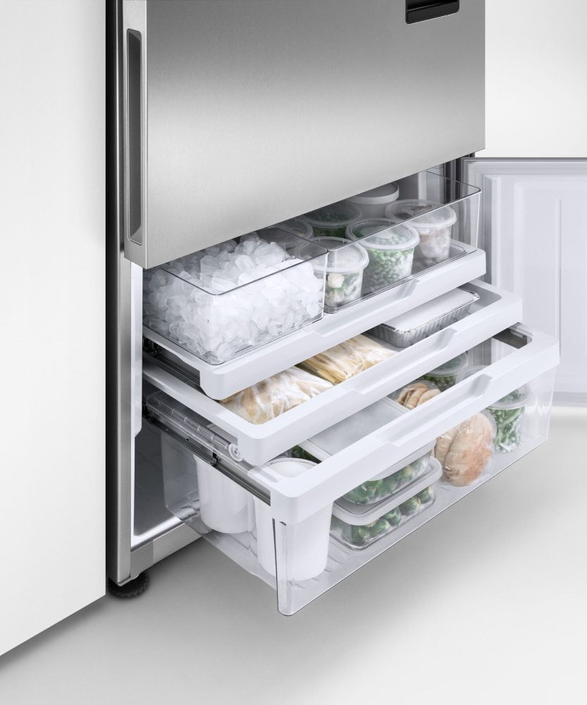 Fisher & Paykel RF170BRPUX6N Freestanding Refrigerator Freezer, 32", 17.5 Cu Ft, Ice & Water