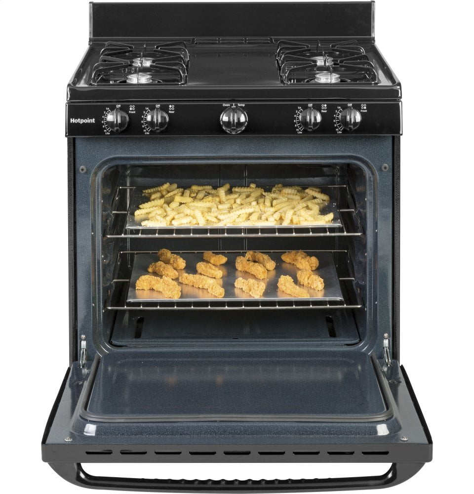 Hotpoint RGBS100DMBB Hotpoint® 30" Free-Standing Gas Range