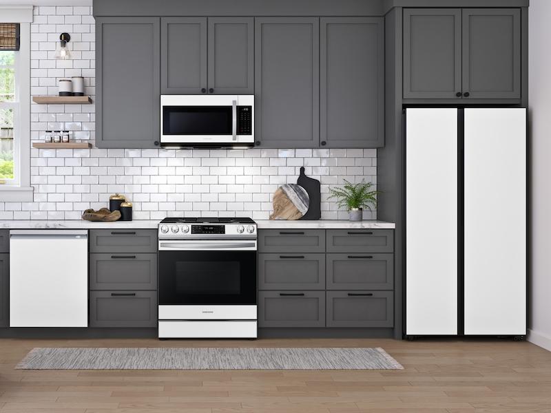 Samsung NX60CB831512 Bespoke 6.0 Cu. Ft. Smart Slide-In Gas Range With Air Fry & Convection In White Glass