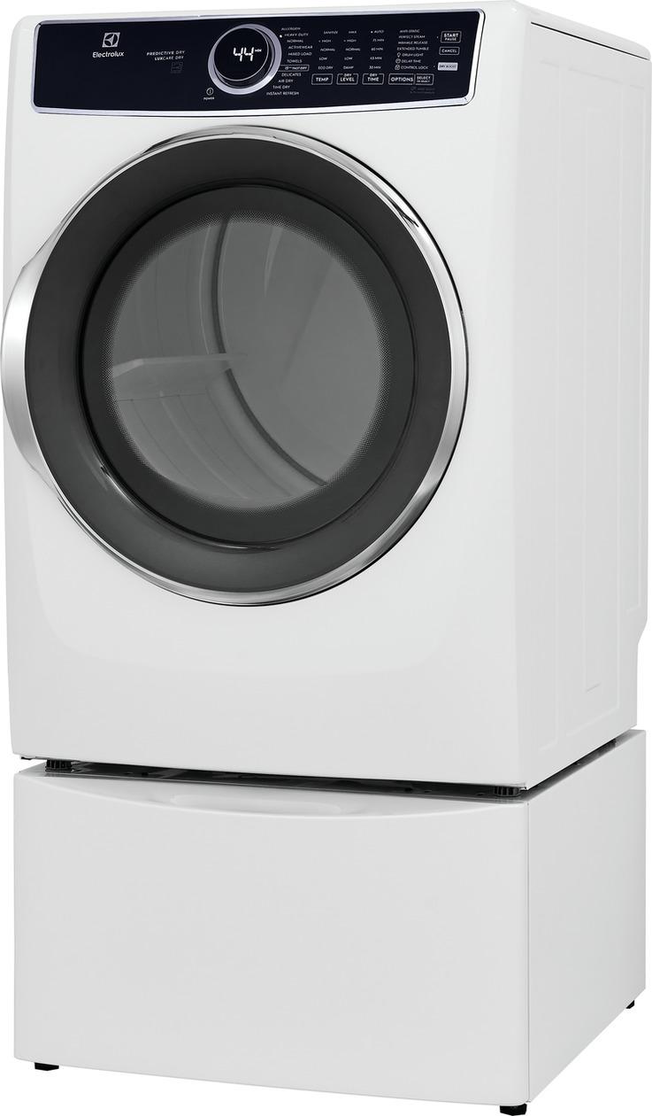Electrolux ELFG7637BW Electrolux Front Load Perfect Steam™ Gas Dryer With Luxcare® Dry And Instant Refresh ™ 8.0 Cu. Ft.