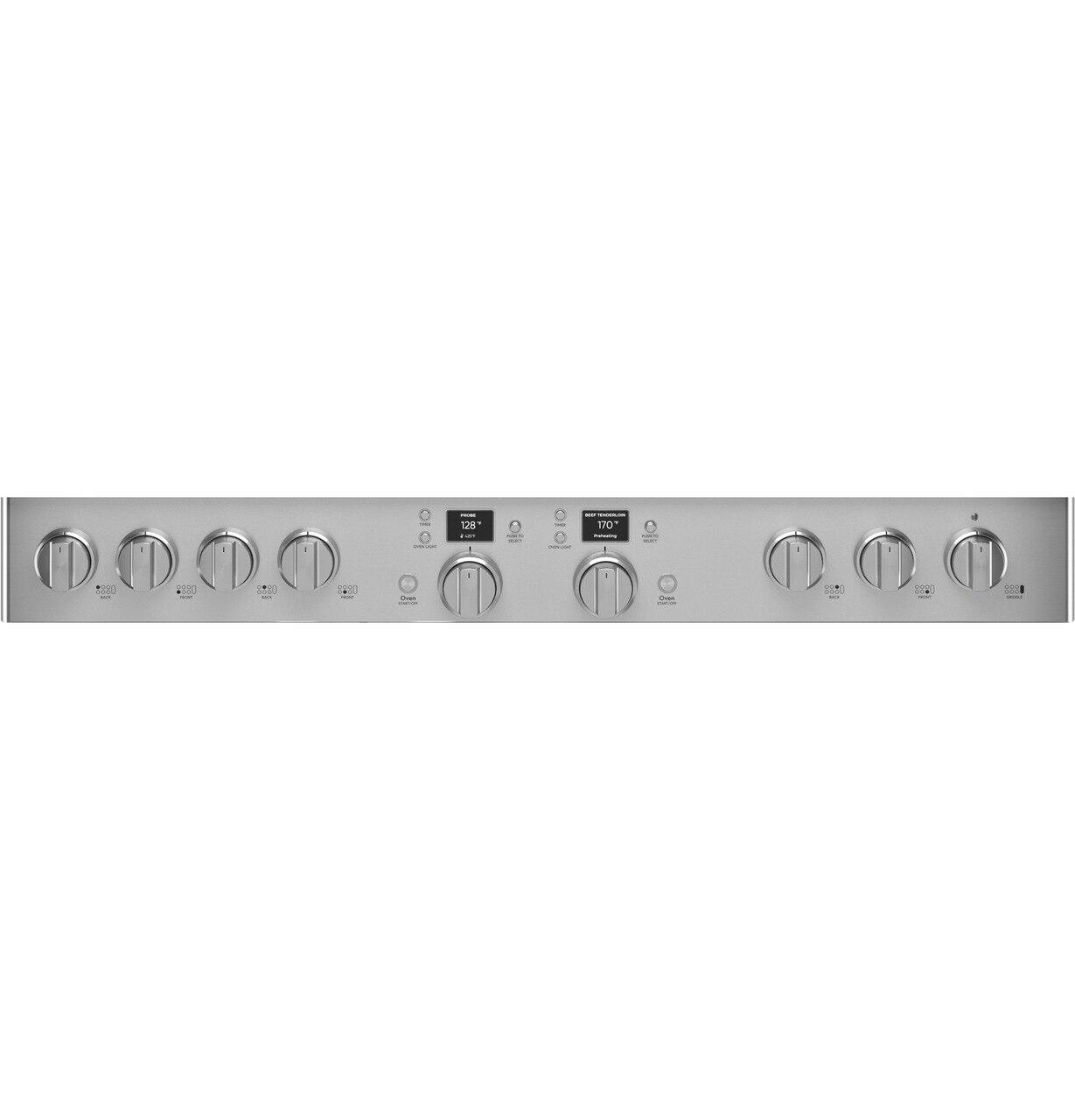 Cafe C2Y486P2TS1 Café™ 48" Smart Dual-Fuel Commercial-Style Range With 6 Burners And Griddle (Natural Gas)