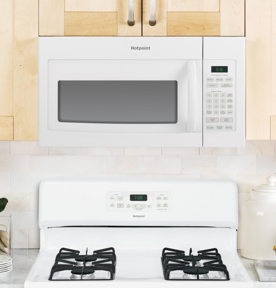 Hotpoint RVM5160DHWW Hotpoint® 1.6 Cu. Ft. Over-The-Range Microwave Oven