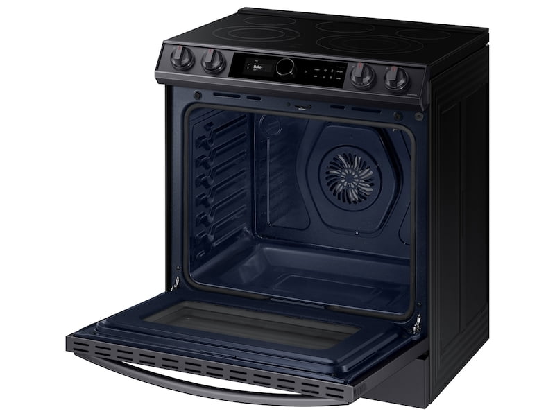 Samsung NE63T8711SG 6.3 Cu. Ft. Front Control Slide-In Electric Range With Smart Dial, Air Fry & Wi-Fi In Black Stainless Steel