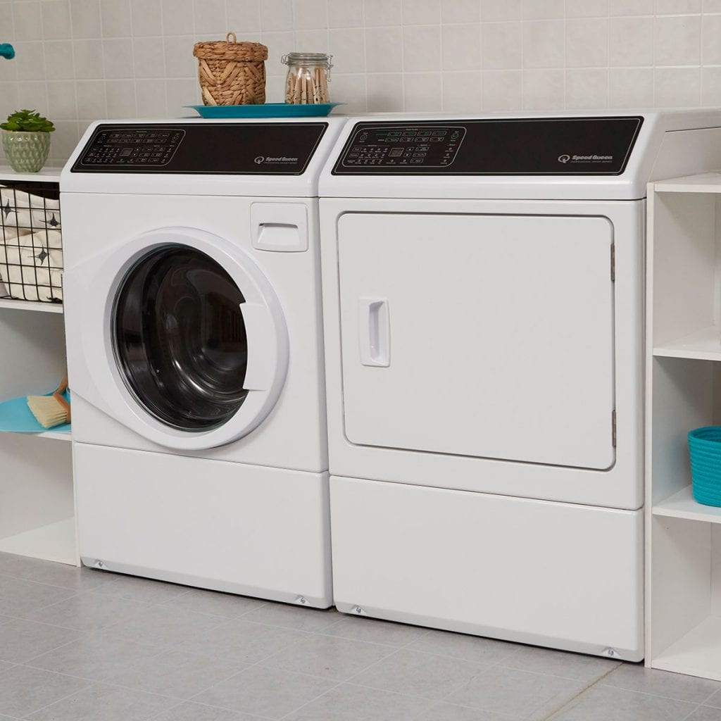 Speed Queen DF7004WG Df7 Sanitizing White Gas Dryer With Front Control Pet Plus™ Steam Over-Dry Protection Technology Energy Star® Certified 5-Year Warranty