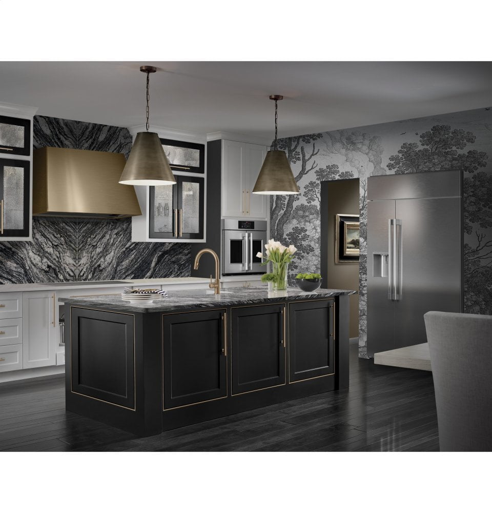 Monogram ZISS480DNSS Monogram 48" Smart Built-In Side-By-Side Refrigerator With Dispenser