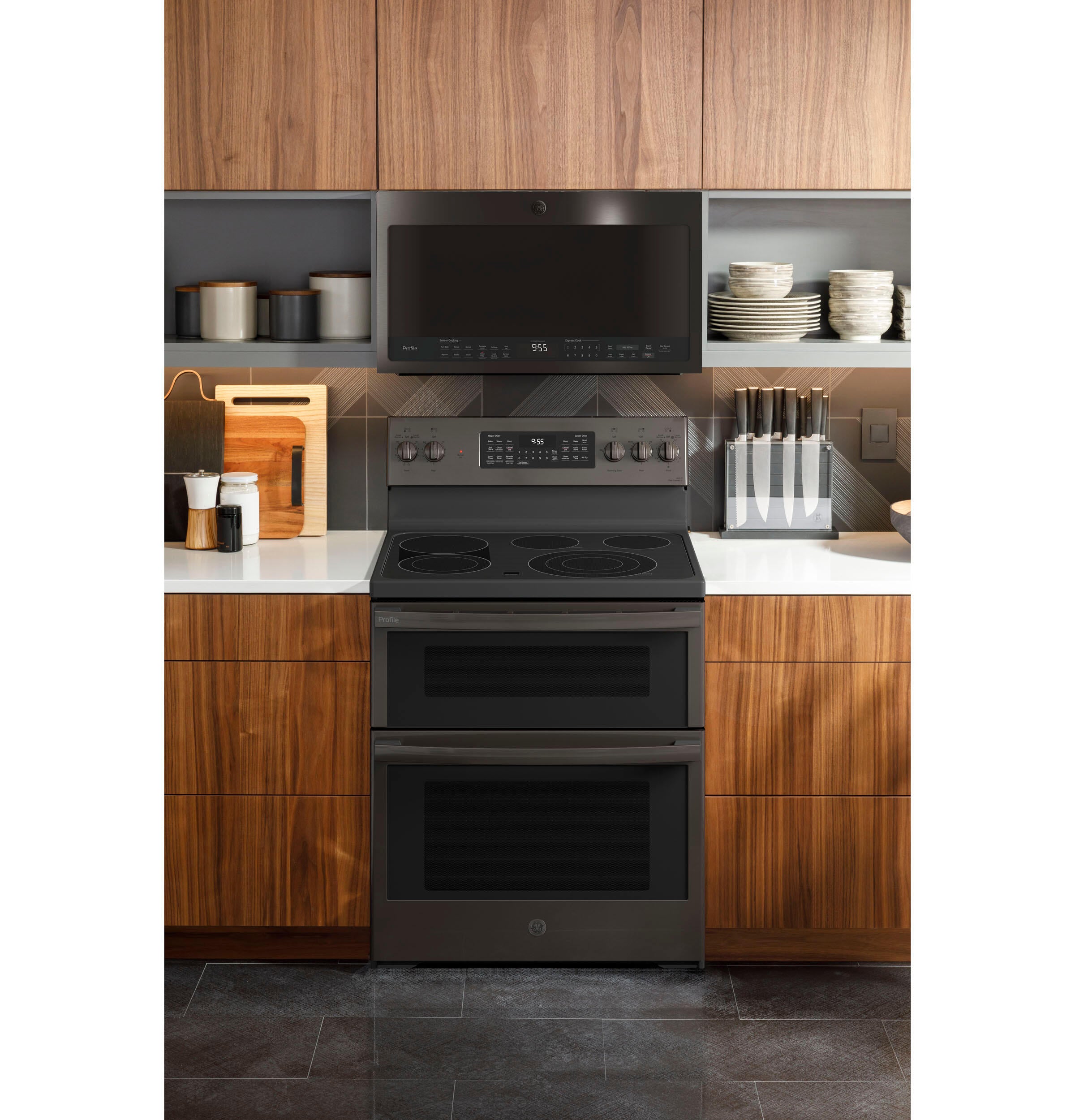Ge Appliances PB965BPTS Ge Profile™ 30" Smart Free-Standing Electric Double Oven Convection Range With No Preheat Air Fry