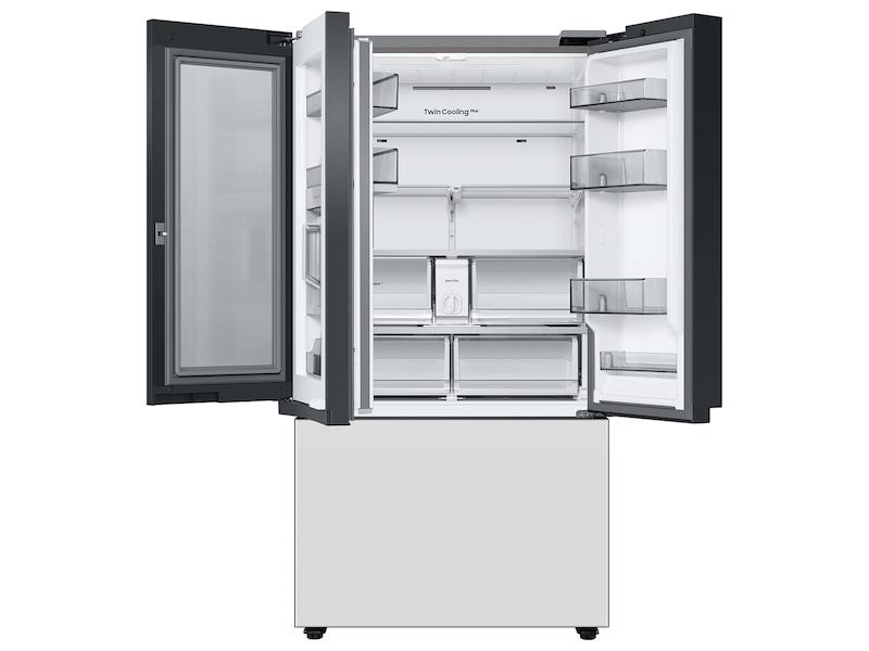 Samsung RF24BB660012 Bespoke 3-Door French Door Refrigerator (24 Cu. Ft.) With Beverage Center™ In White Glass