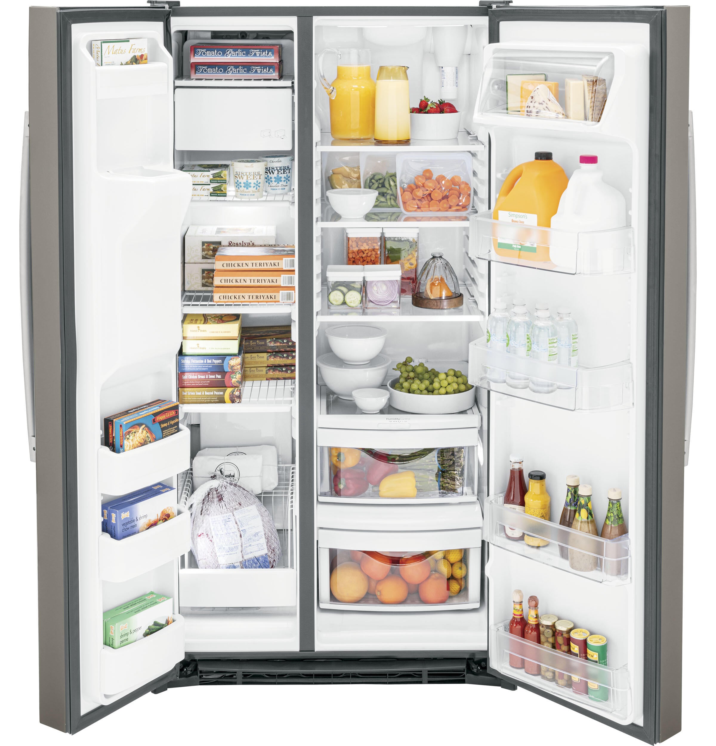 Ge Appliances GSS25GMPES Ge® 25.3 Cu. Ft. Side-By-Side Refrigerator