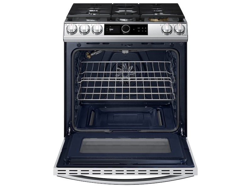 Samsung NX60T8711SS 6.0 Cu. Ft. Front Control Slide-In Gas Range With Smart Dial, Air Fry & Wi-Fi In Stainless Steel